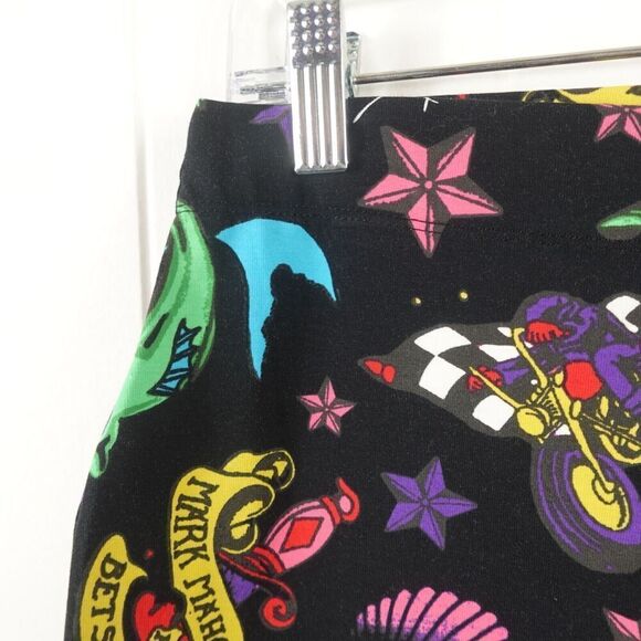 Betsey Johnson Womens Tatoo Print Skirt Large - Picture 3 of 11